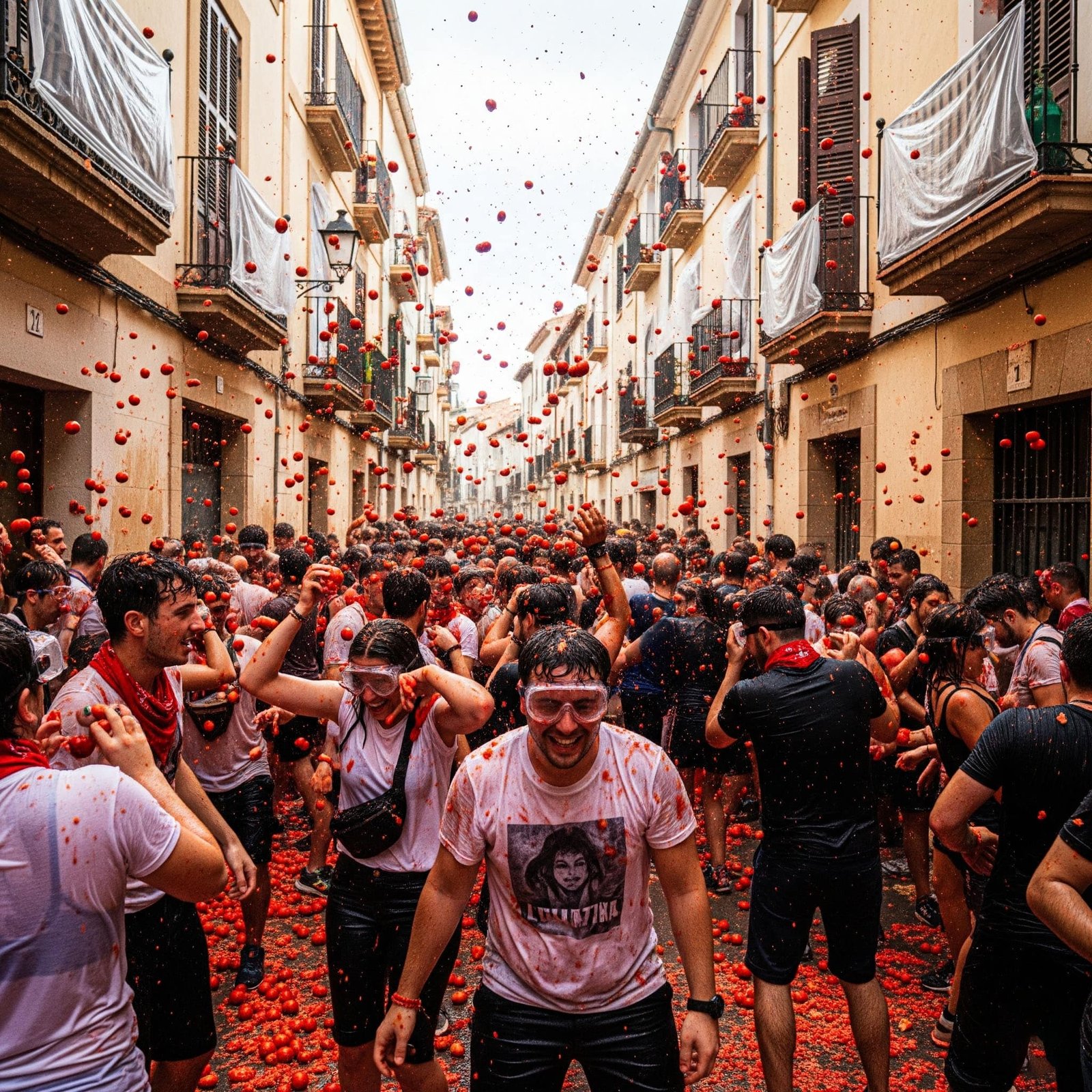 Hábitos culturais curiosos - La Tomatina (Espanha)
