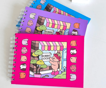 Exemplo e Hobbies Criativos como o Livro para colorir Bobbie Goods