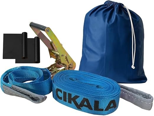 Kit de Slackline para prática de Esportes e lazer.